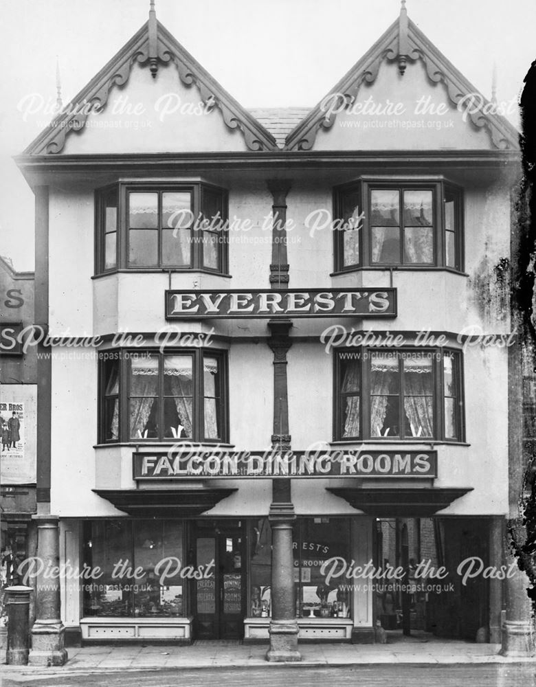 The Falcon Dining Rooms, Low Pavement, Chesterfield, 1910