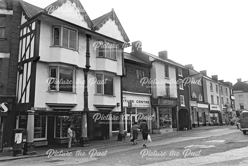 Low Pavement from the Market Place, Chesterfield, 1982