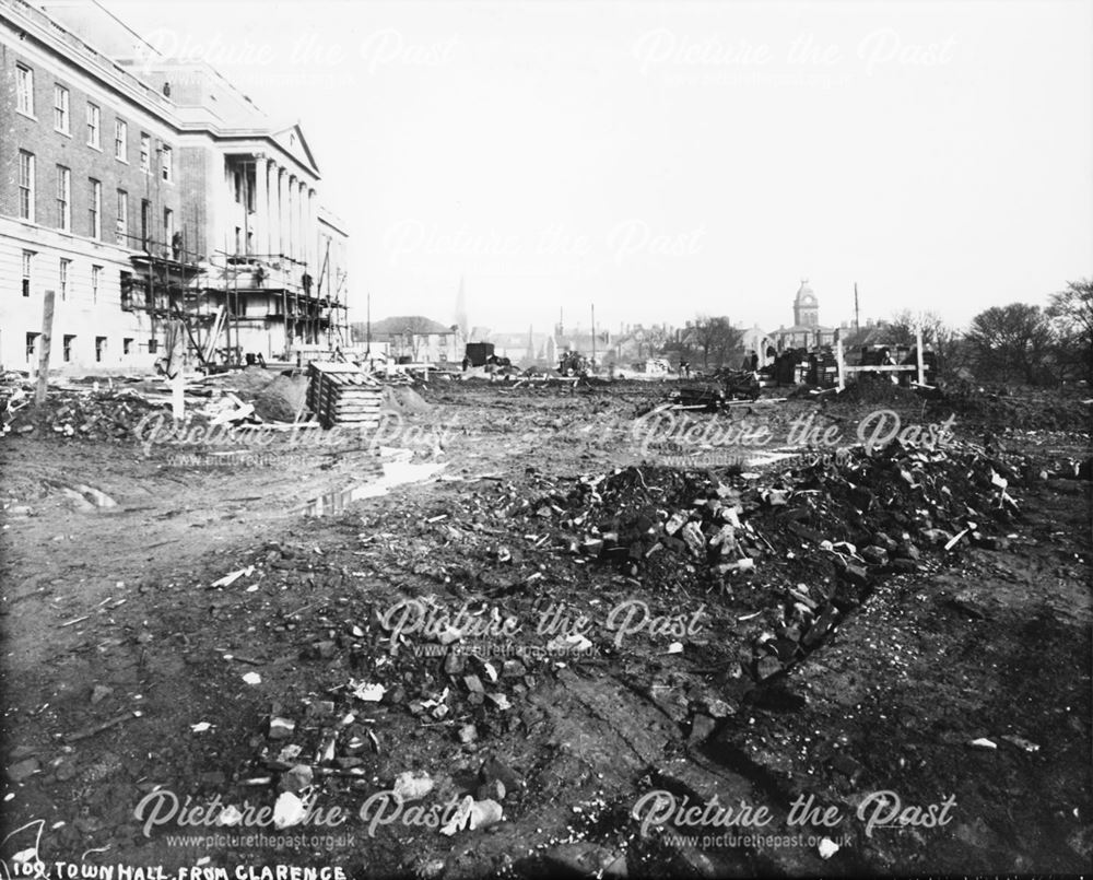 Building of the Town Hall, Chesterfield, 1936/37