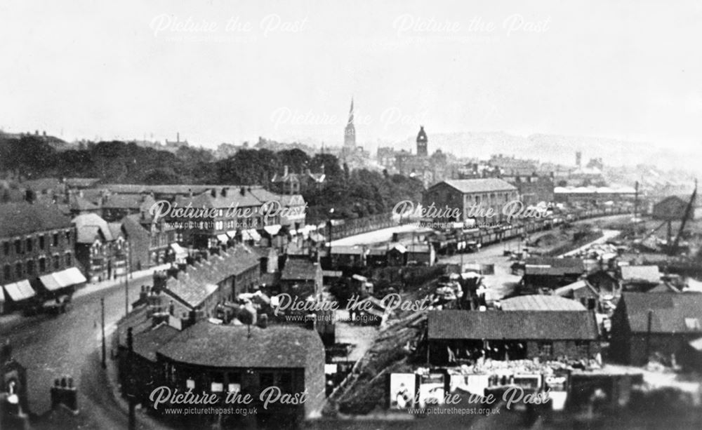 West Bars Aerial View, Chesterfield, c 1930