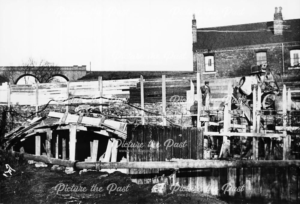 Horns Bridge Reconstruction, Hasland Road, Chesterfield, c 1930