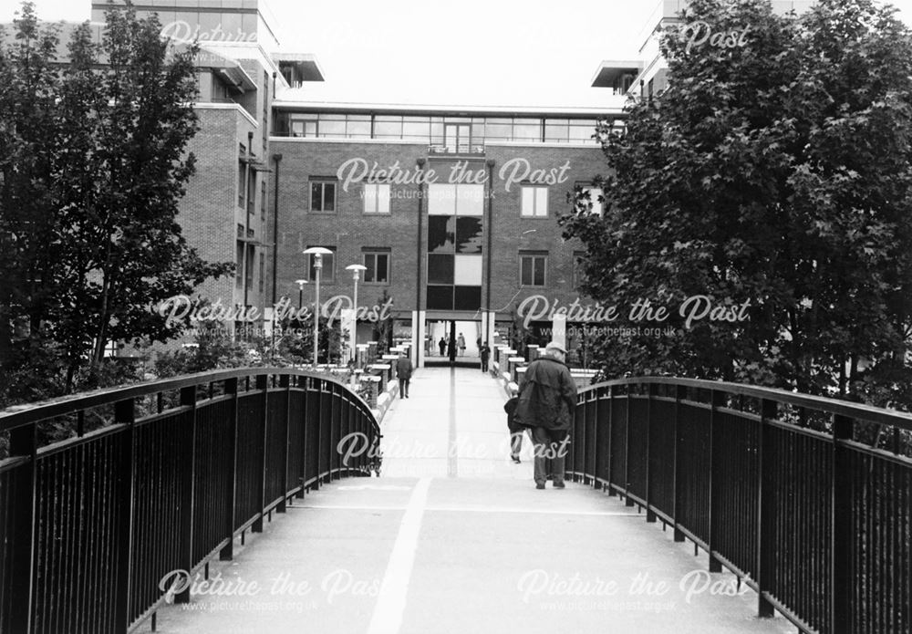 New footbridge over Markham Road, Chesterfield, 1964