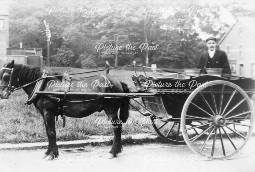 Man, Horse and Cart, Boythorpe, Chesterfield, c 1900s