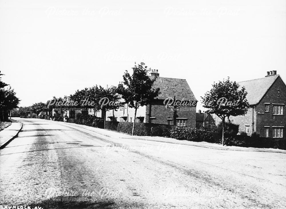 Local Authority Housing on Hunloke Avenue, Chesterfield, c 1930s