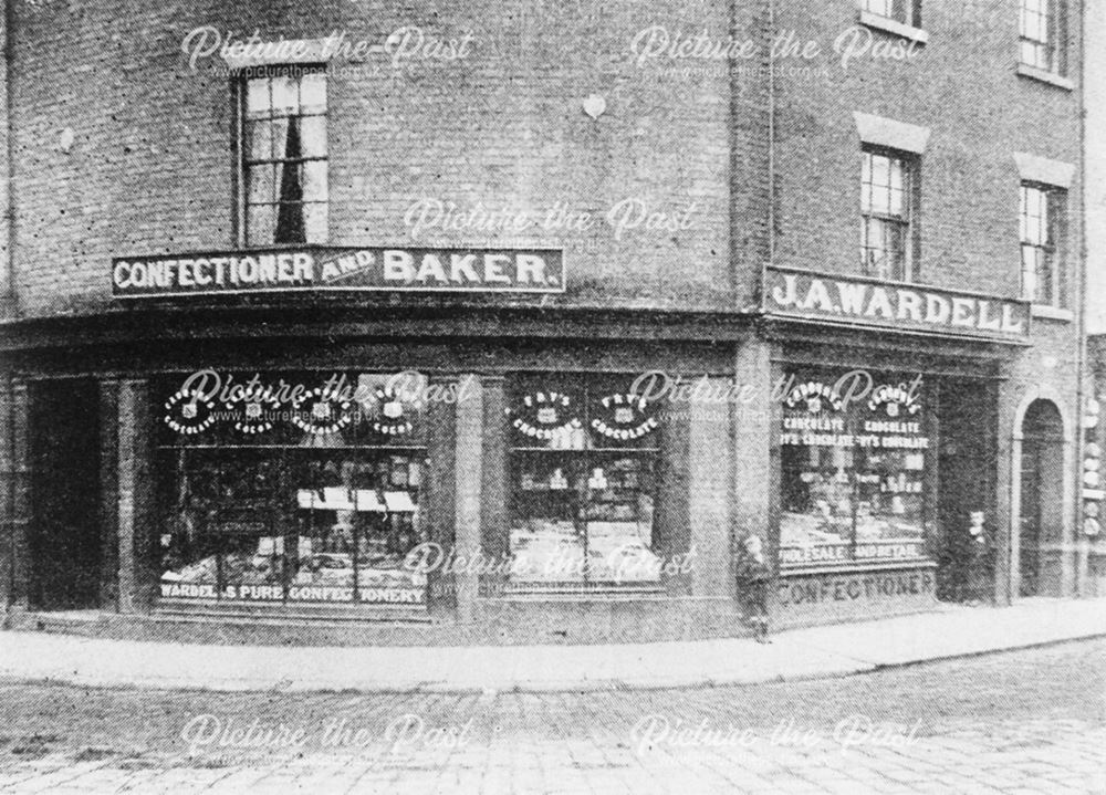 J.A. Wardell - Confectioners and Bakers, Burlington Street, Chesterfield, c 1905