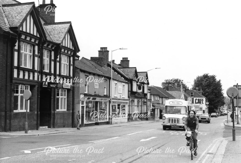 Chatsworth Road Showing The Red Lion pub, Chesterfield, c 1970