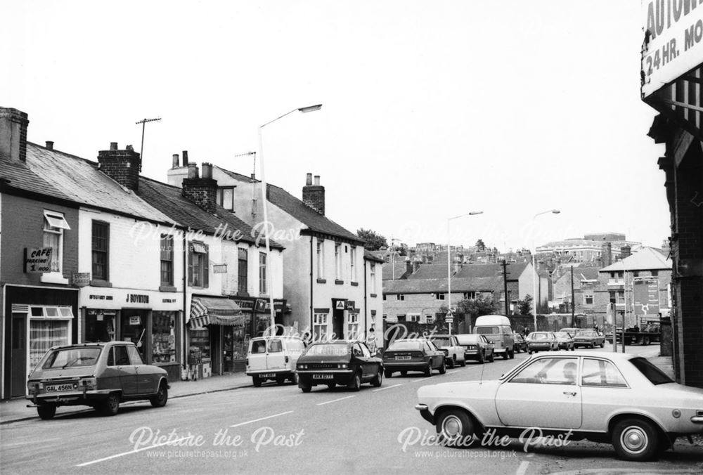 Shops, Chatsworth Road, Chesterfield, c 1980