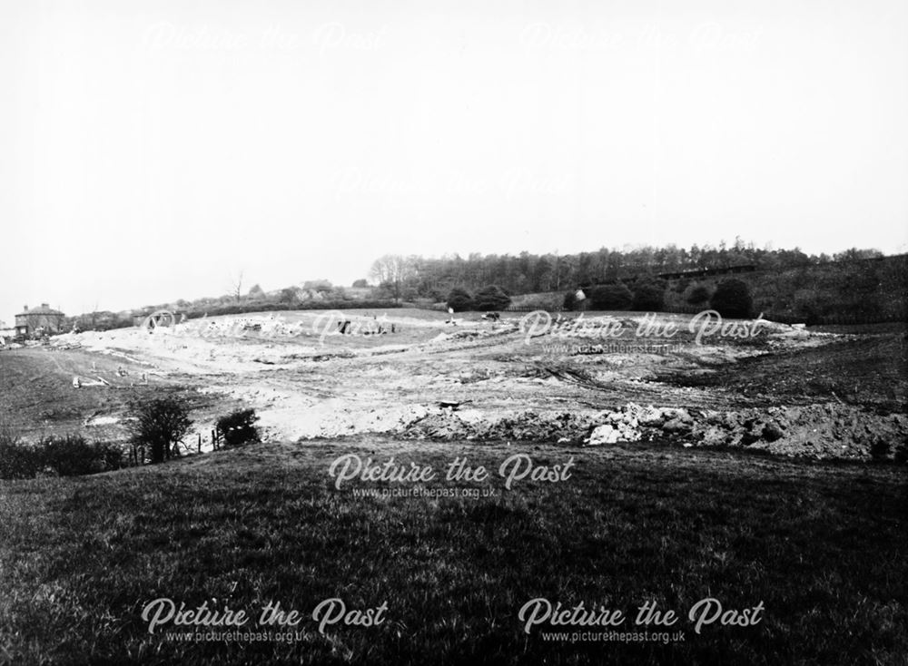 Construction of Lancaster Road, Newbold, Chesterfield, c 1930s