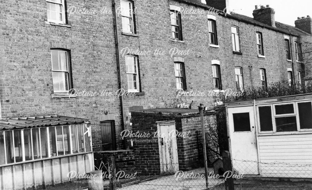 Rear of 106-126 Holland Road, Old Whittington, Chesterfield, 1975