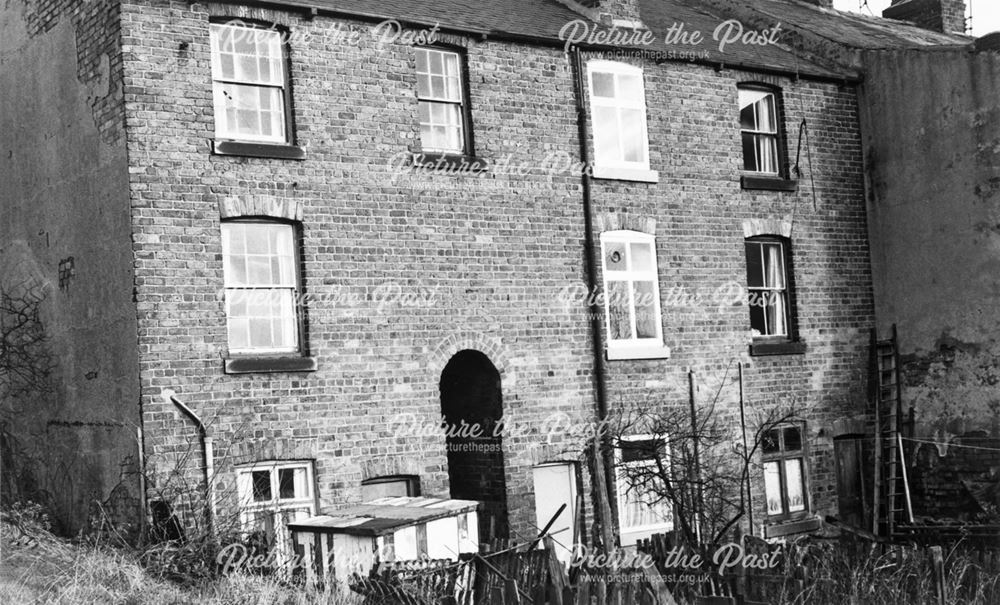 Rear of 136-154 Holland Road, Old Whittington, Chesterfield, 1975