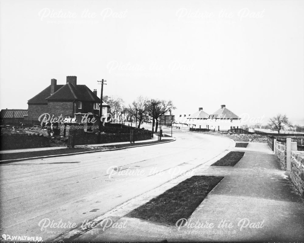 Looking North, Walton Road, Chesterfield, c 1935