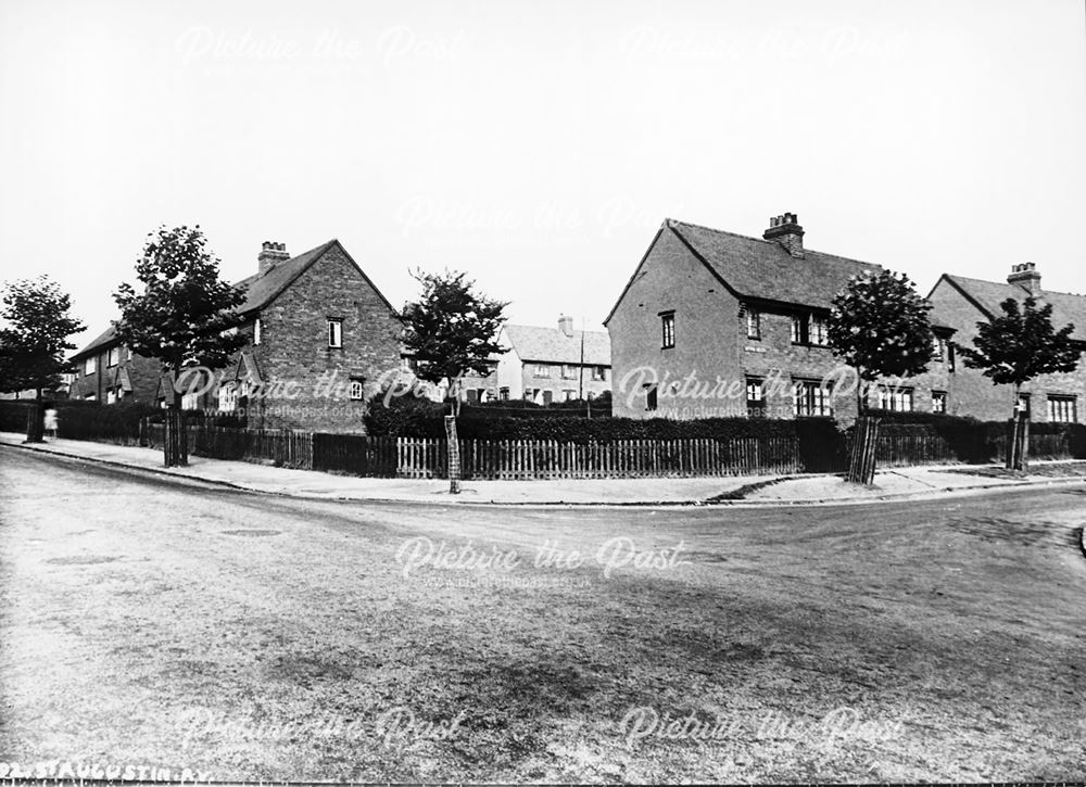 Council Houses on St. Augustine's Avenue, Chesterfield, c 1930s