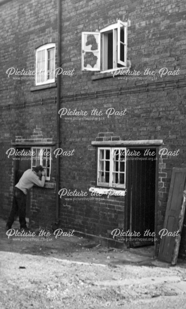 Housing Prior to Demolition, High Street, New Whittington, Chesterfield, 1971