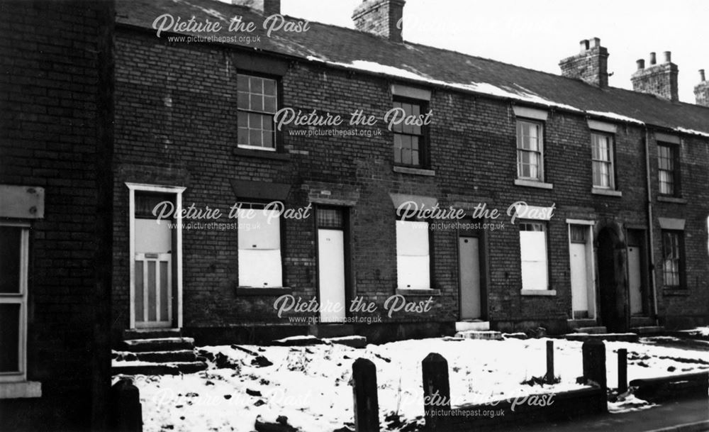 Housing Prior to Demolition, South Street, New Whittington, Chesterfield, 1973