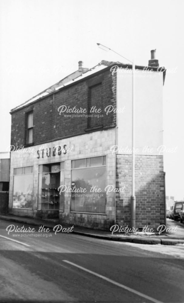 Stubbs' Shop, High Street, New Whittington, Chesterfield, 1973