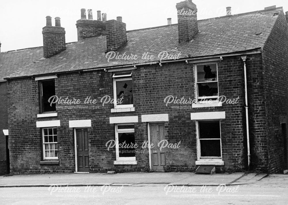 Housing Prior to Demolition, London Street, New Whittington, Chesterfield, 1975