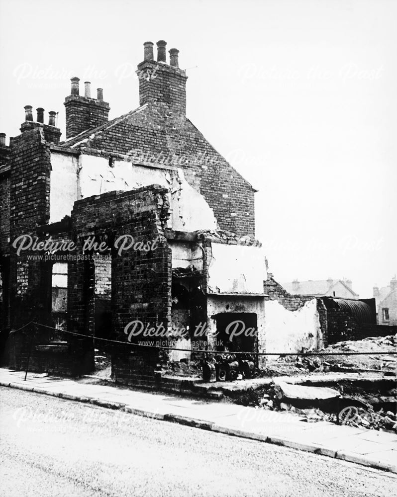 Demolition of Housing, South Street, New Whittington, Chesterfield, c 1950s