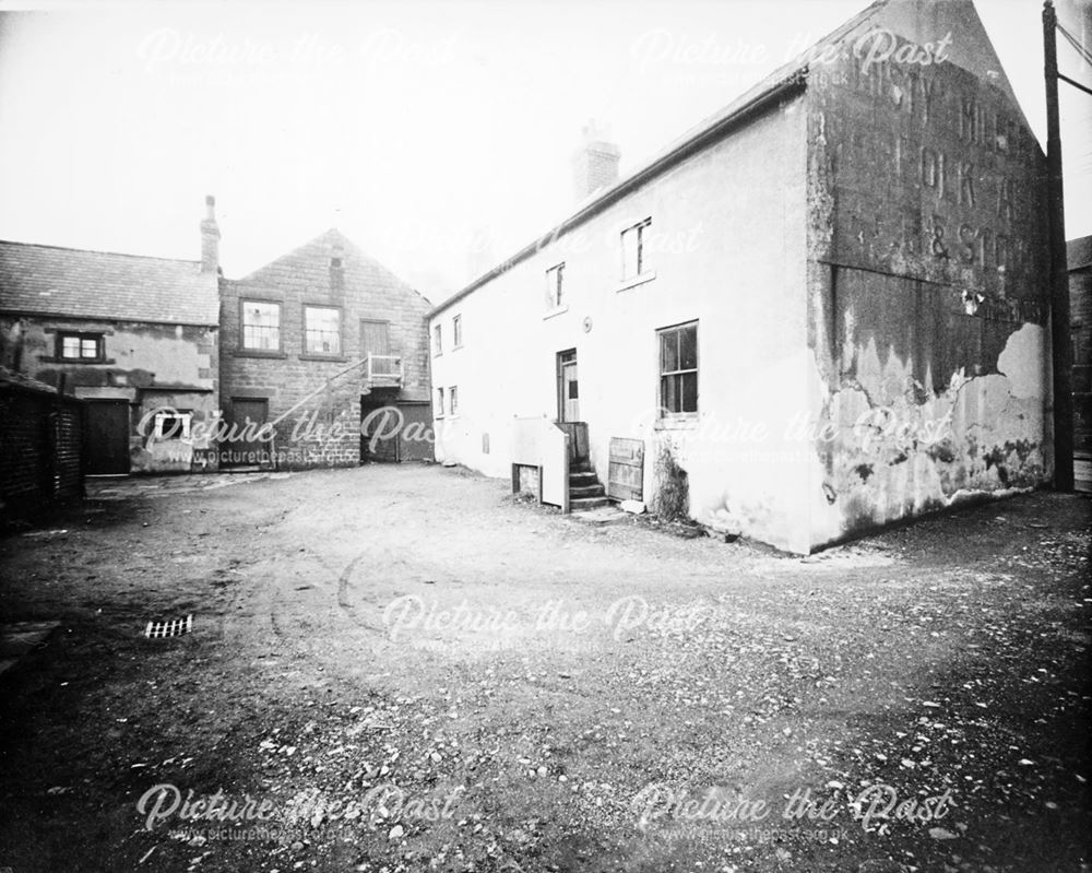 Yard of the Dusty Miller PH, High Street, New Whittington, Chesterfield, c 1950s