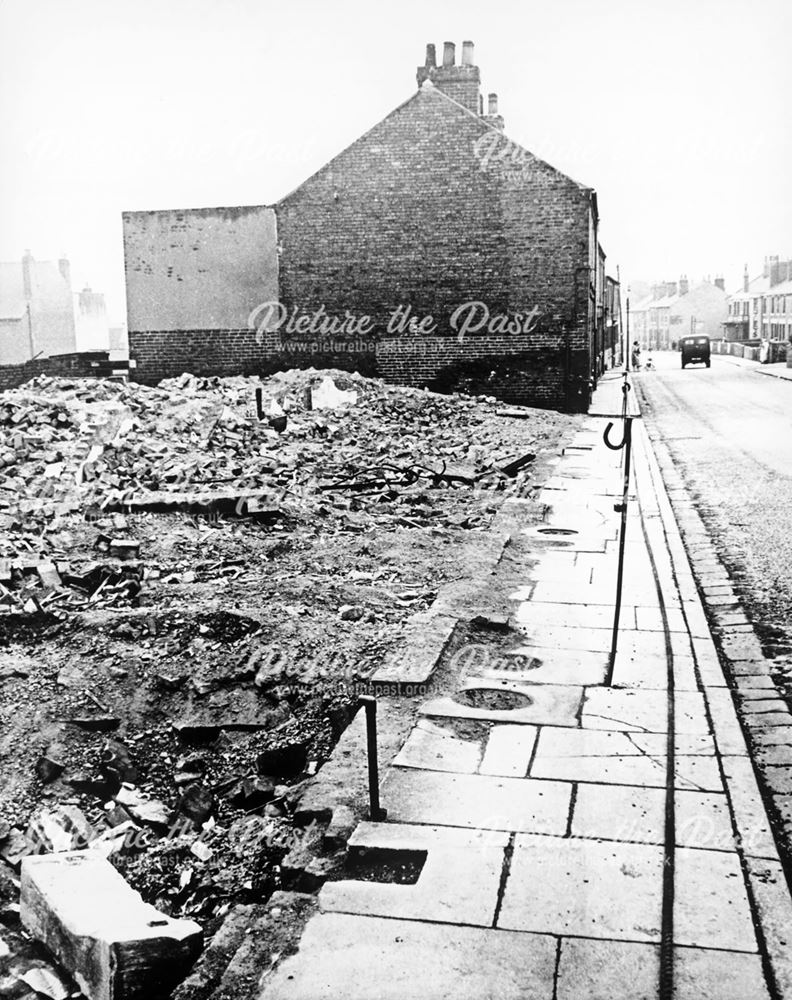 Demolition of Housing, South Street, New Whittington, Chesterfield, c 1950s