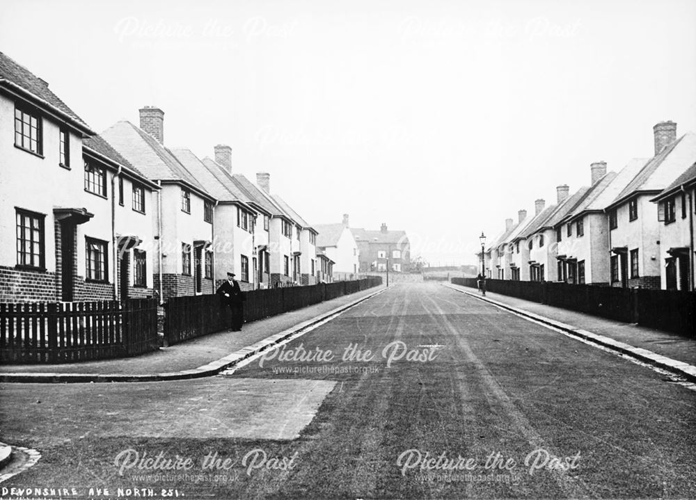 Devonshire Avenue North, New Whittington, Chesterfield, c 1935-6