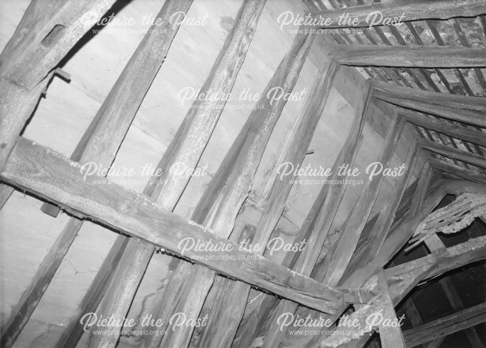 Interior Roof Tiimbers, No 2 St Mary's Gate, Chesterfield, 1987