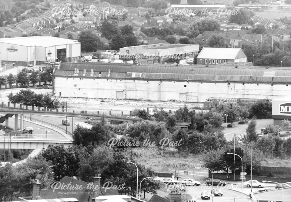 Lordsmill Street View South to Derby Road, Chesterfield, 2000