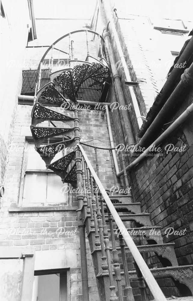 Rear Yard of Dawson's Fabric Shop After Closure, South Street, Chesterfield, 1988