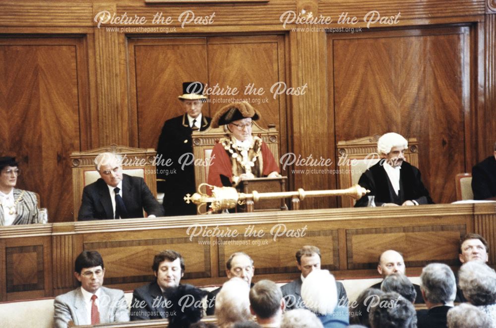 Mayor-Making Ceremony, Town Hall, Rose Hill, Chesterfield, 1989