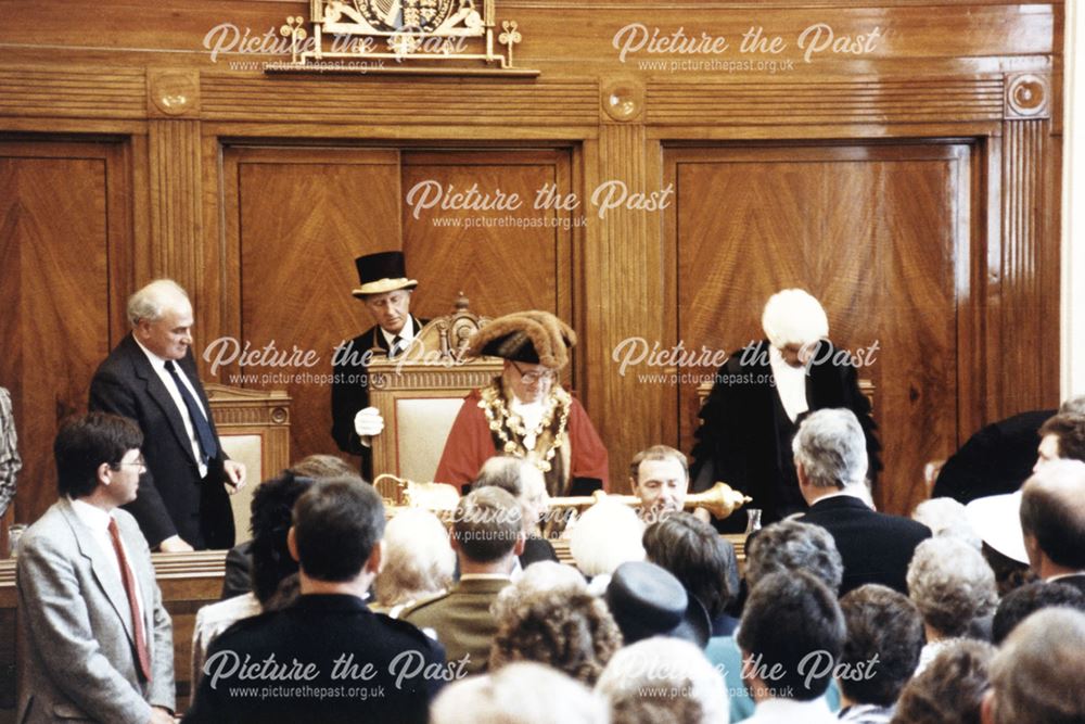 Mayor-Making Ceremony, Town Hall, Rose Hill, Chesterfield, 1989