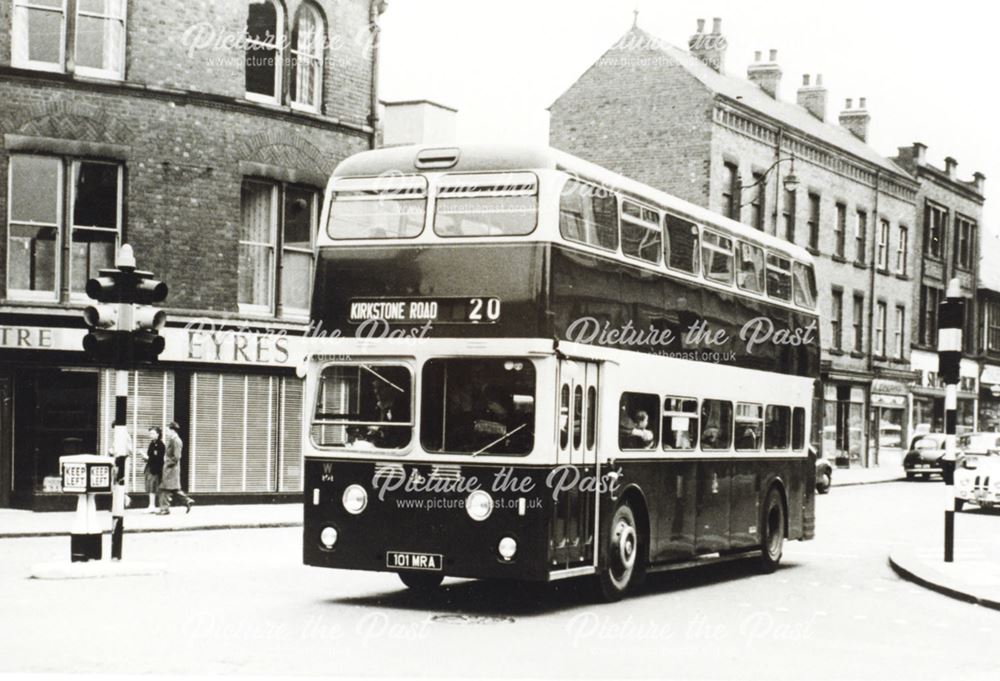 Corporation Bus, Cavendish Street, Chesterfield, c 1965 ?