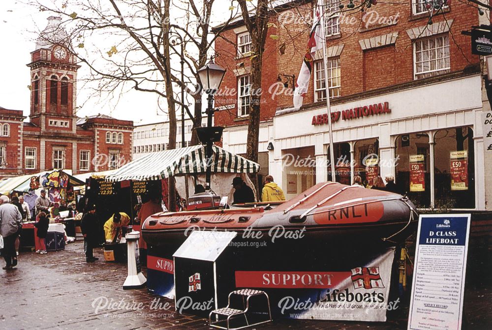 RNLI Charity Stall, Central Pavement, Chesterfield, 2002