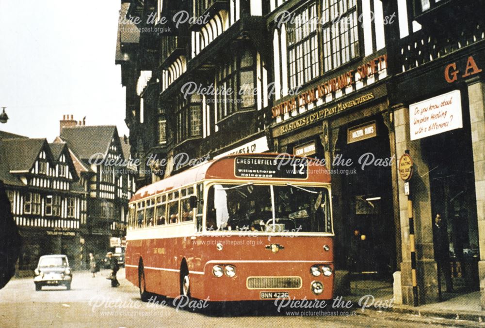 East Midland Bus, Knifesmithgate, Chesterfield, c 1965