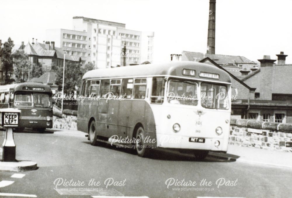 Rotherham Coporation Bus, Malkin Street, Chesterfield, c 1965