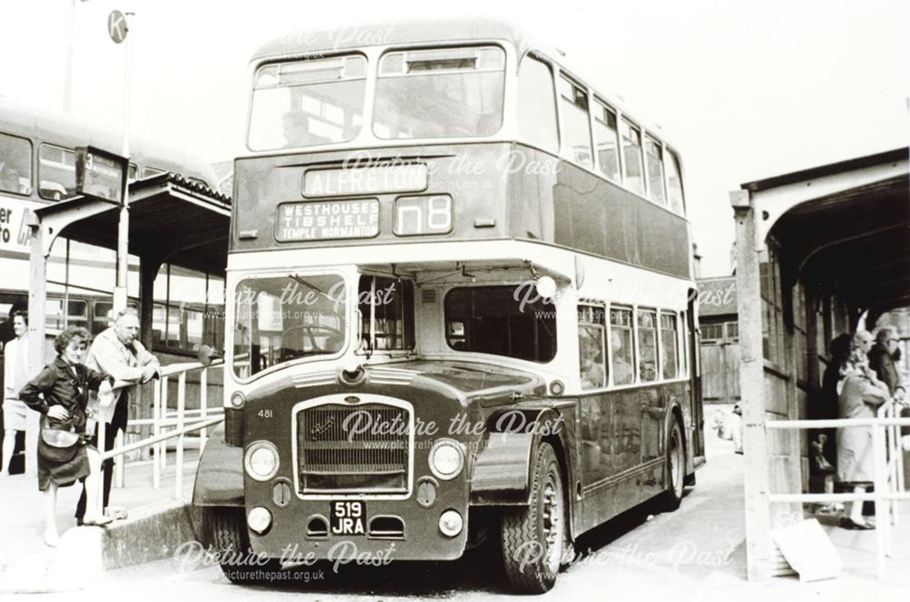 Midland General Bus, Tontine Road Bus Station, Chesterfield, c 1965