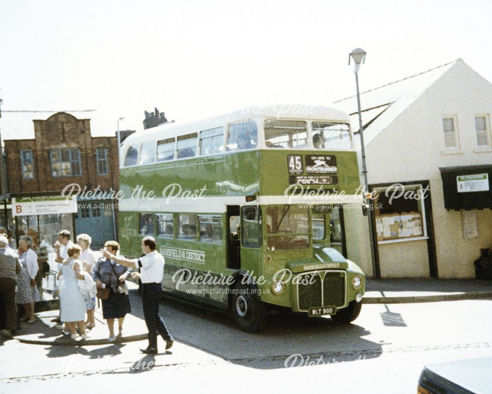 Mansfield and District Bus, Tontine Road Bus Station, Chesterfield, c 1965