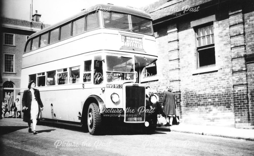 East Midlands Bus, New Beetwell Street, Chesterfield, c 1955