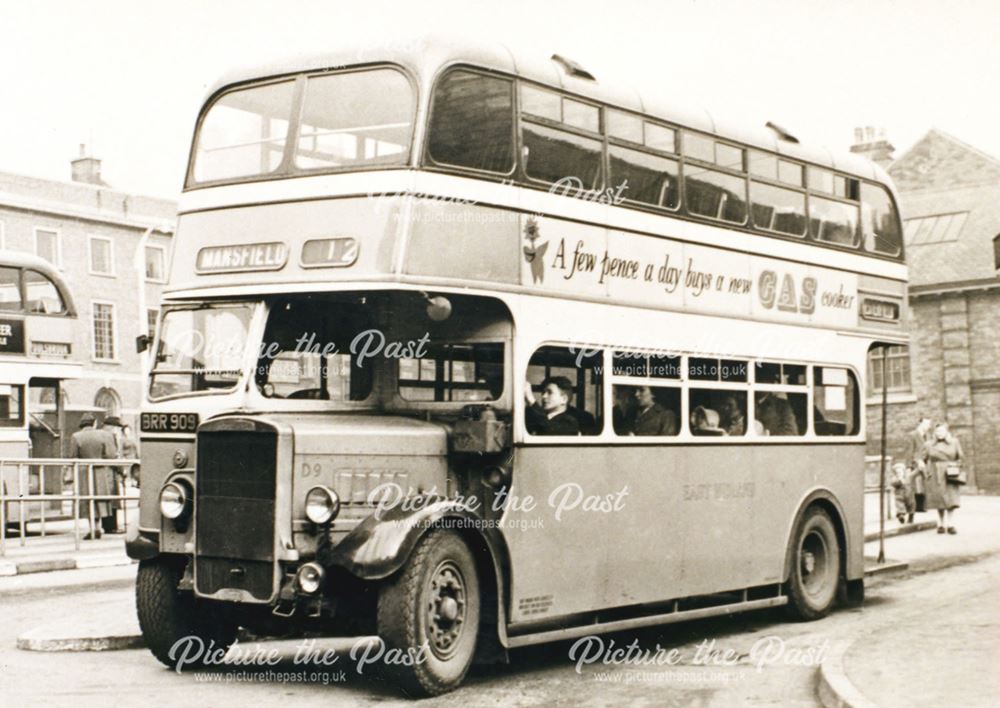 East Midlands Bus, New Beetwell Street Bus Station, Chesterfield, c 1955