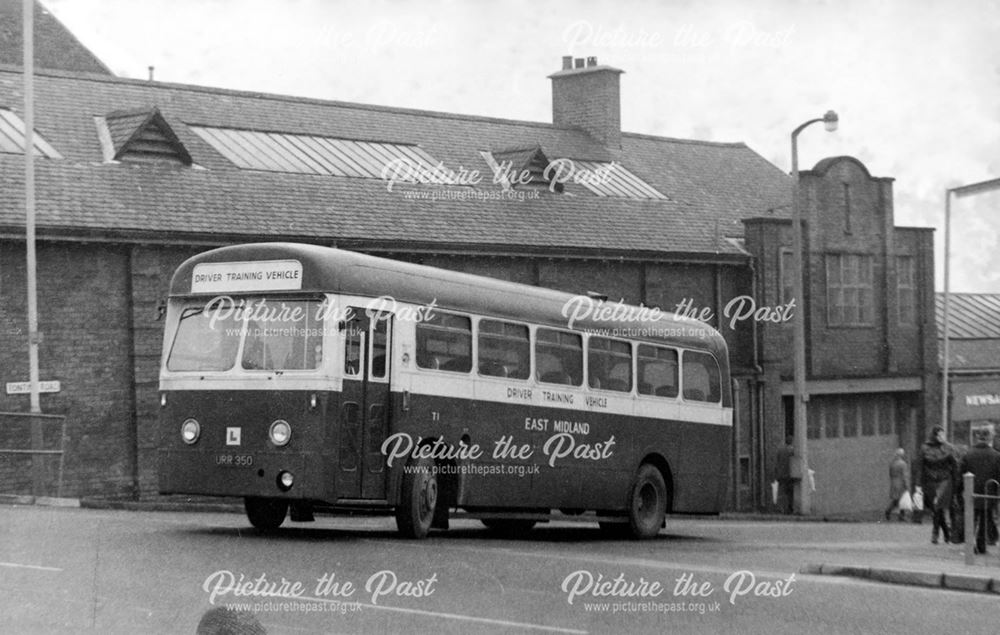 East Midlands Bus, New Beetwell Street Bus Station, Chesterfield, c 1965