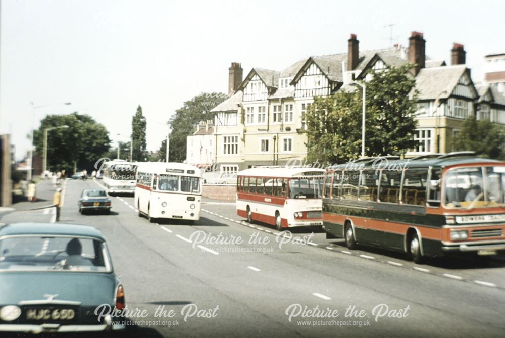 Hulleys Bus, New Beetwell Street, Chesterfield, c 1970