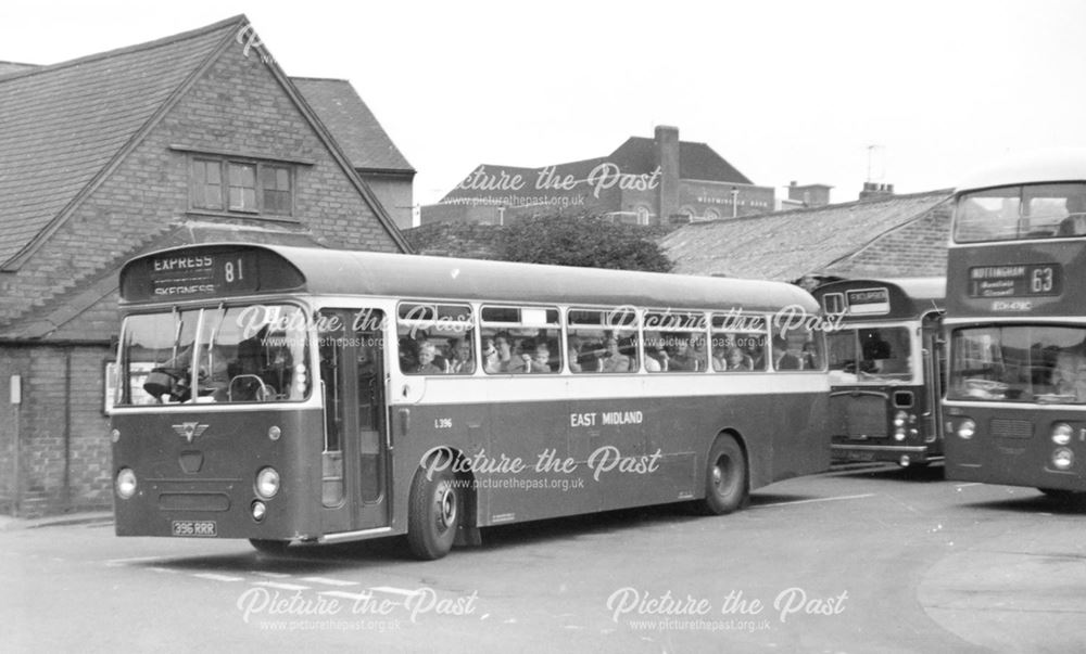 East Midlands Buses, New Beetwell Street Bus Station, Chesterfield, c 1970