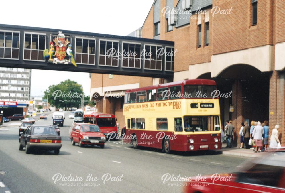 Chesterfield Corporation Bus, New Beetwell Street, Chesterfield, 1988