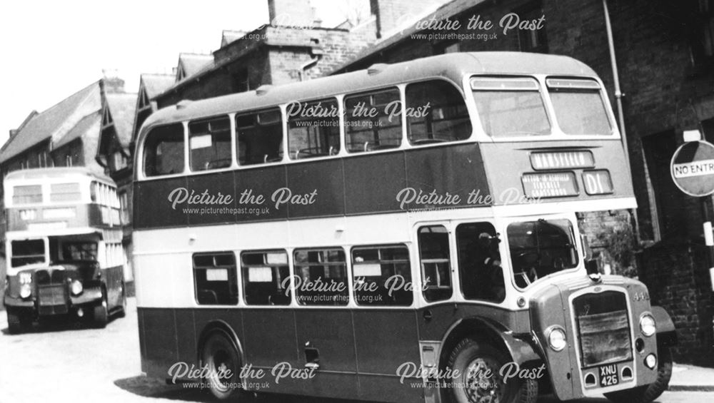 Midland General Bus, South Place, Chesterfield, c 1960