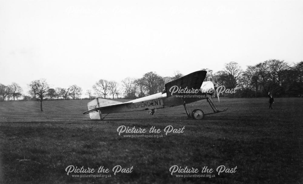 Blackburn aeroplane, Brampton, Chesterfield, c 1913