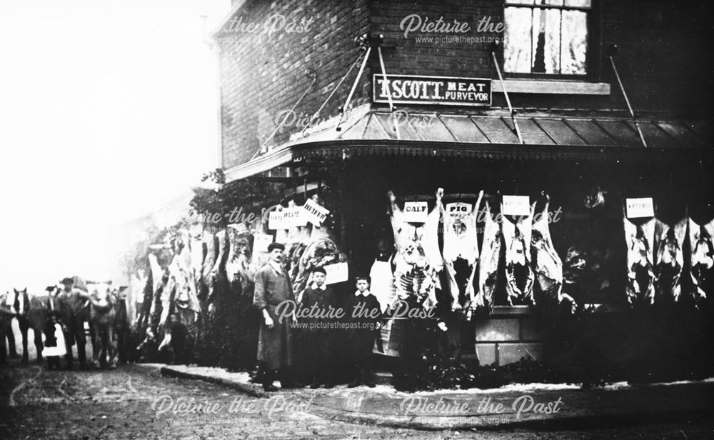 Scott and Haslam, Butchers, Brampton, c 1905