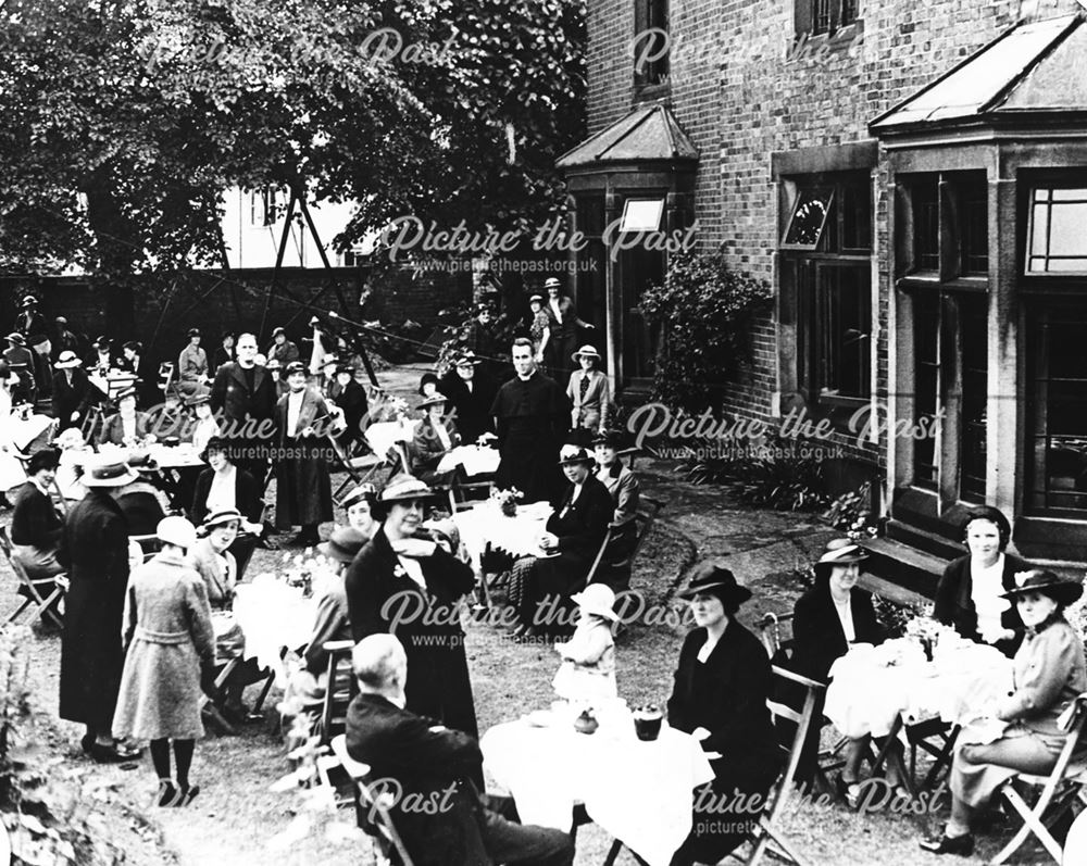 Garden Party, St Thomas's Vicarage, Brampton, c 1938