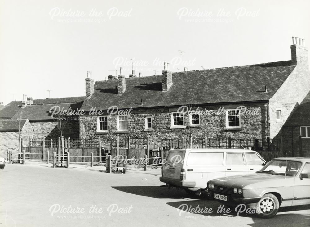 Renovated Rear Views of Market Street Car Park, Eckington, c 1980 ?