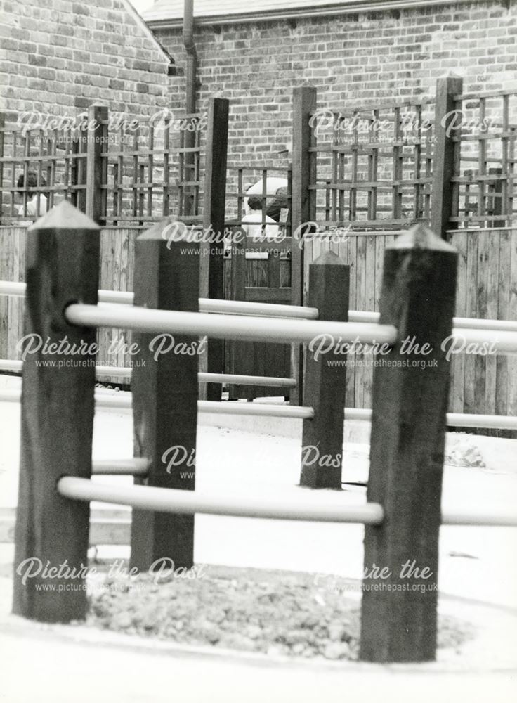 Renovated Rear Views of Market Street Car Park, Eckington, c 1980 ?