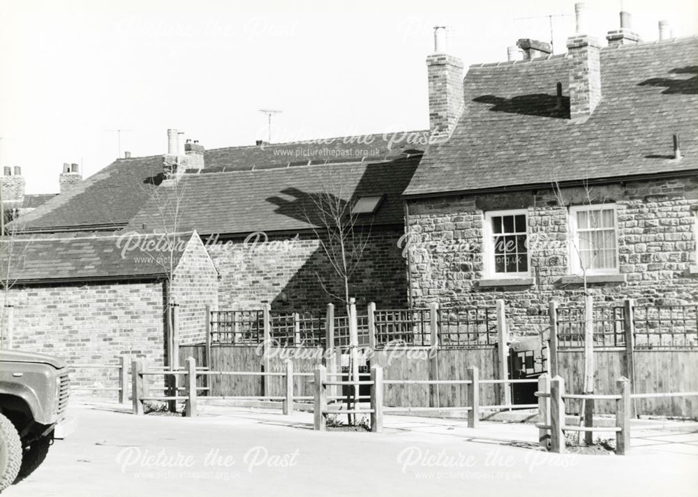 Renovated Rear Views of Market Street Car Park, Eckington, c 1980 ?