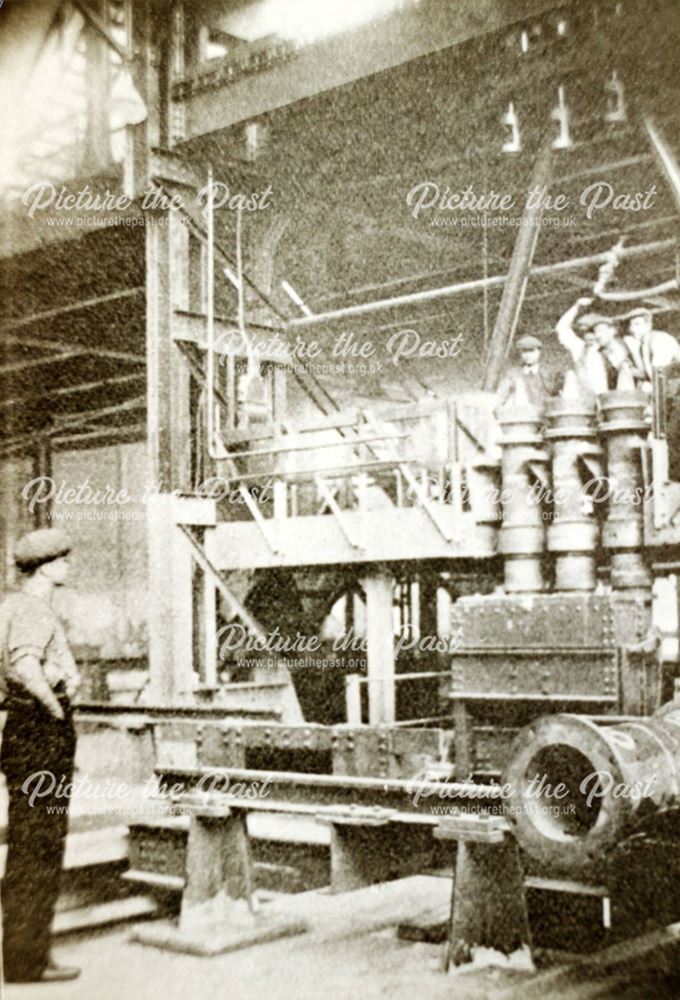 Workers in the Sand Spun Plant