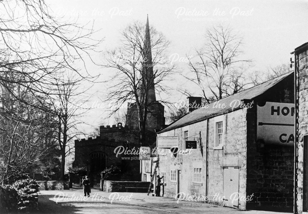 The Crispin Inn and Church Street, Ashover, c 1940s